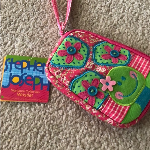 Stephen Joseph Turtle Wristlet & Coin Purse - Picture 2 of 7